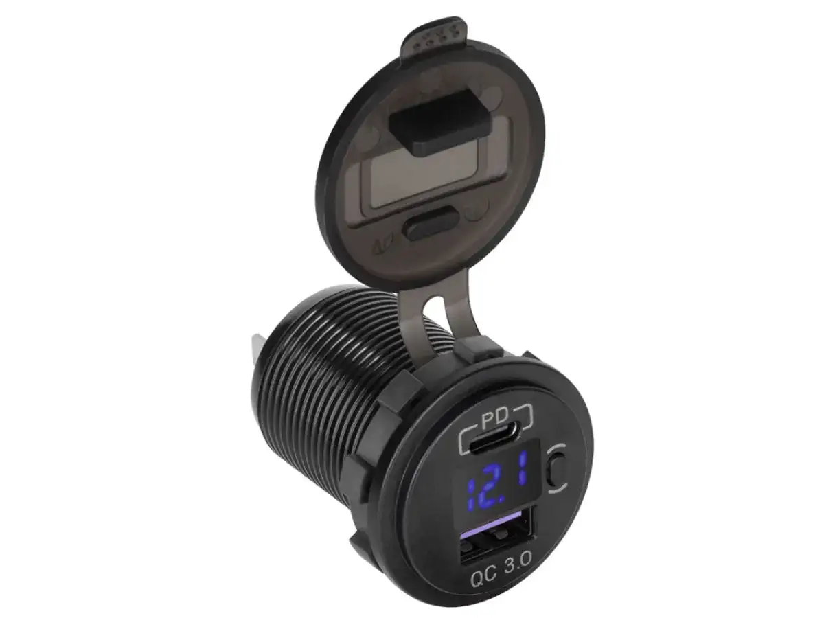 Ładowarka samochodowa USB-C PD QC z wieloma portami