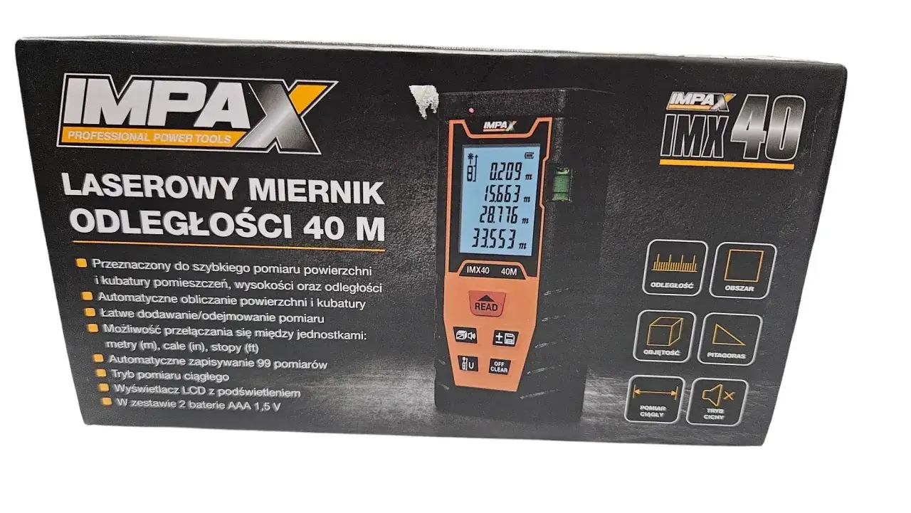 Laserowy miernik powierzchni w akcji